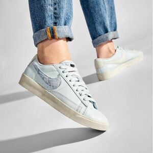 Nike Blazer Low SE Recycled Wool Pack Blue Sneaker Sz 7